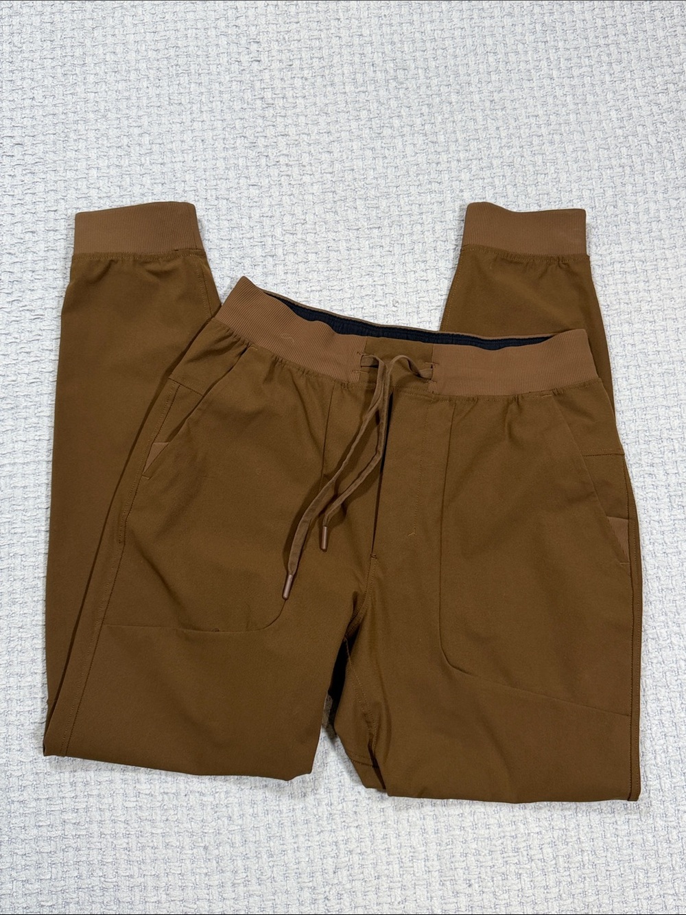 Mens Lululemon ABC Warpstreme Jogger Brown Deep Artifact EUC Size Medium